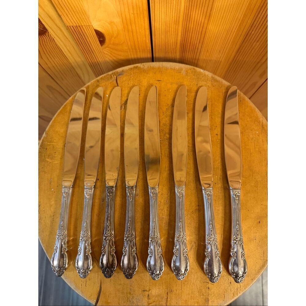 Oneida Rogers 1881 Ltd Enchantment  Lot Of 8 Knives (7243)